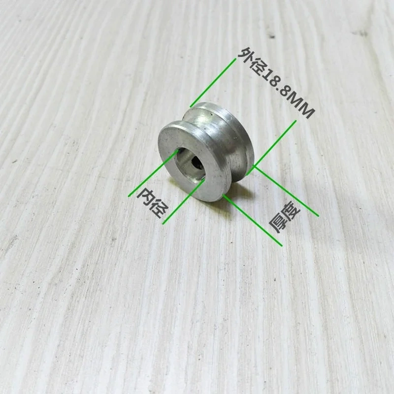 5pcs  Aluminum alloy motor pulley round belt pulley outer diameter 18.8mm Bore size:5/6/7/8mm