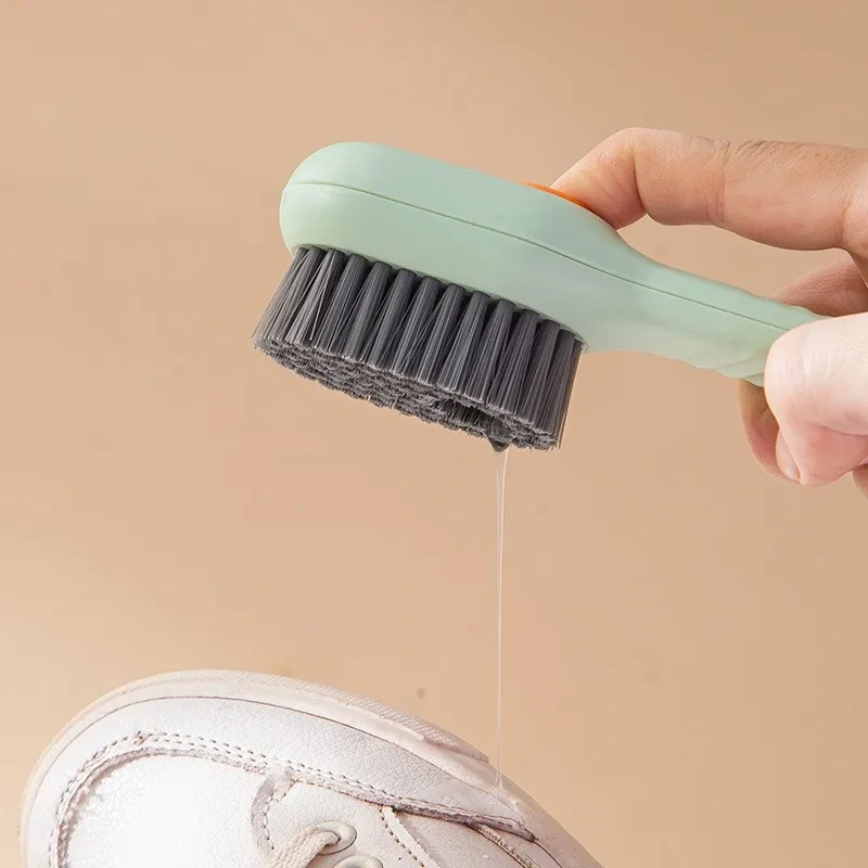 Cleaning Brush Soft Bristled Liquid Shoe Brush Long Handle Brush Clothes Brush Shoe Clothing Board Brush Household Cleaning Tool