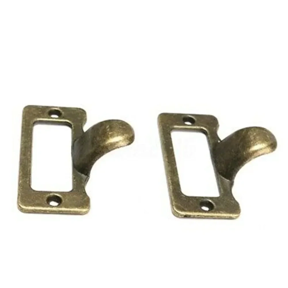 10 PCS Cabinet Drawer Label Pulls Antique Style Brass Tag File Name Card Holder Frame For Jewelry Box Gift Box Cupboard Pulls