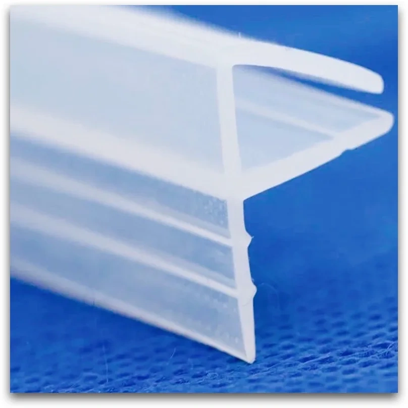 Weatherstrip Draft Stopper Sealing Strip 10mm Glass Frameless Screen Shower Room Door Window Balcony Seals 1m Small F