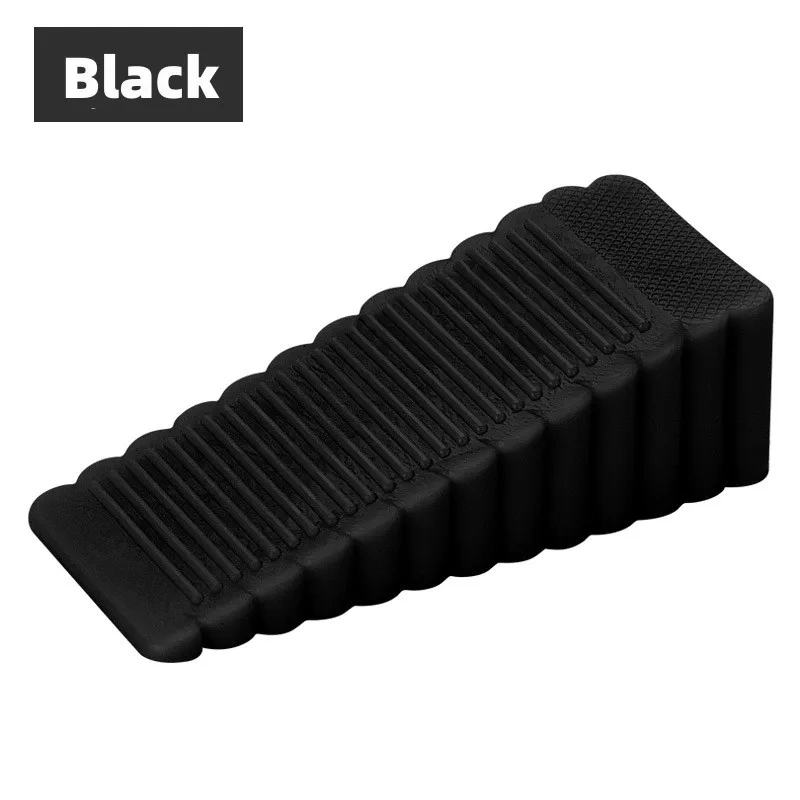 2pcs Safety Silicone Door Stop Stoppers Block Wedge Doorstops Door Stopper Home Office Door Rear Retainer Anti-collision Stop