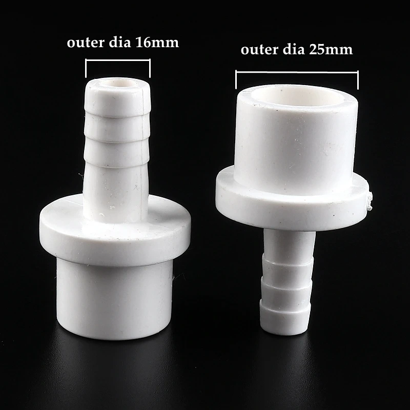 5pcs PVC Pagoda Connector Garden Hose Adapter Irrigation Pipe Soft Hose Joint Aquarium Accessories 20/25x5/8/10/12/14/16/18mm