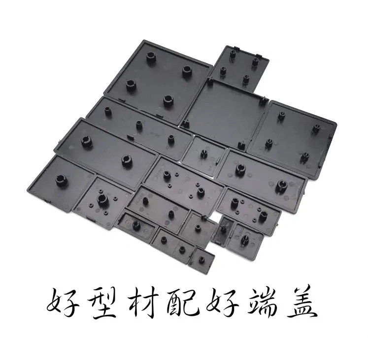 10PCS BLACK Nylon End Cap Cover Plate CNC 3D Printer Parts for EU Aluminum Profile 2020/2040/3030/3060/4040/4080/4545/5050/6060