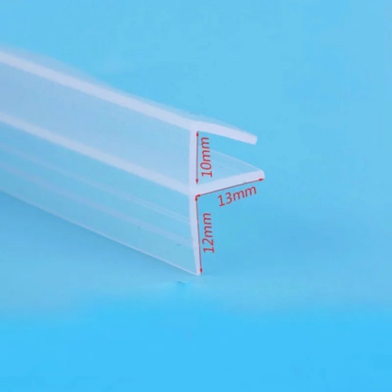 Weatherstrip Draft Stopper Sealing Strip 10mm Glass Frameless Screen Shower Room Door Window Balcony Seals 1m Small F