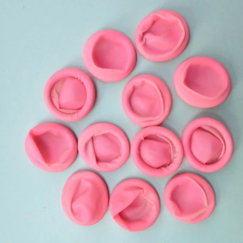 50pcs Disposable Latex Finger Cots Portable Anti-static Fingertips Protector Glove silicone ring