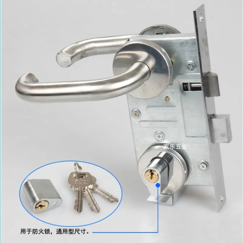 Fire door lock Universal copper/Aluminum cylinder,Pipe well,Escape lock cylinder,lock cylinder length 30mm lock parts