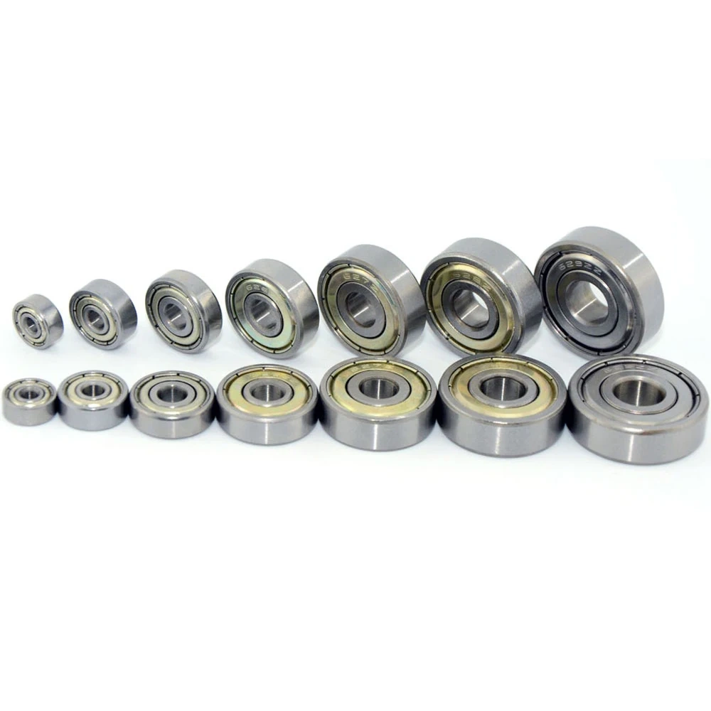 10pcs/lot Double Shielded Miniature carbon Steel Single Row 608ZZ Deep Groove Ball Bearing 8*22*7mm 8x22x7MM 604ZZ605ZZ606ZZ