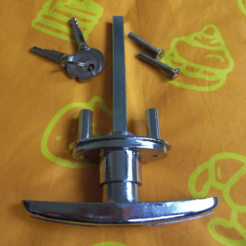 Garage Door Opener T Lock Handle with 2/4 keys Secure For Caravans & Trailers