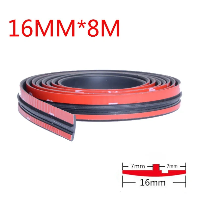 14/16/19mm Car Window Edge Windshield Rubber Seal for Cars Material Automobile Seal Strip Protection Strip Sticker Roof Rubber