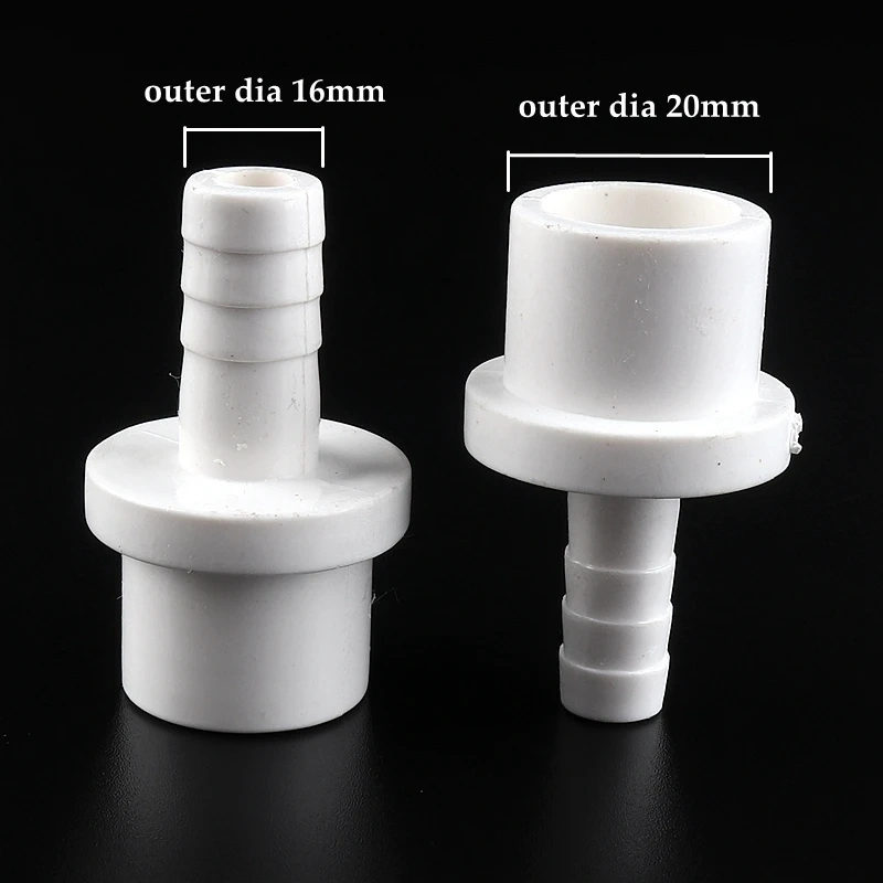 5pcs PVC Pagoda Connector Garden Hose Adapter Irrigation Pipe Soft Hose Joint Aquarium Accessories 20/25x5/8/10/12/14/16/18mm