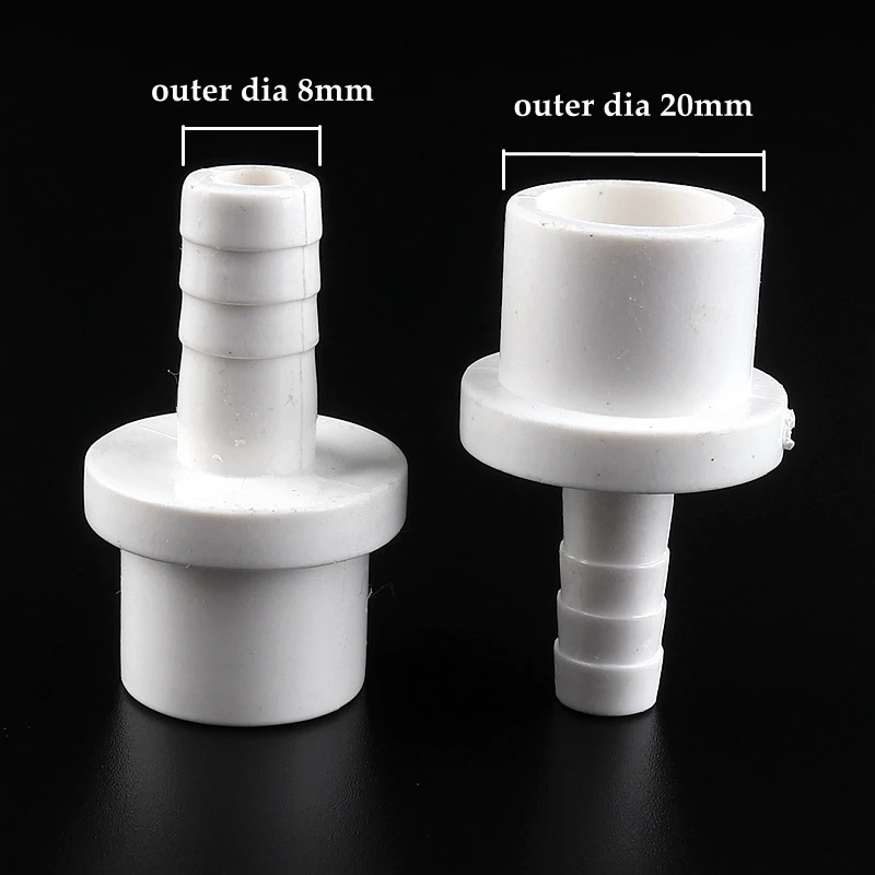 5pcs PVC Pagoda Connector Garden Hose Adapter Irrigation Pipe Soft Hose Joint Aquarium Accessories 20/25x5/8/10/12/14/16/18mm