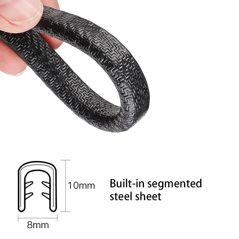 10M/Lot Car Door Edge Scratch Protector Strip Guard Trim Automobile Door Anti Collision Strip With Steel Car-styling