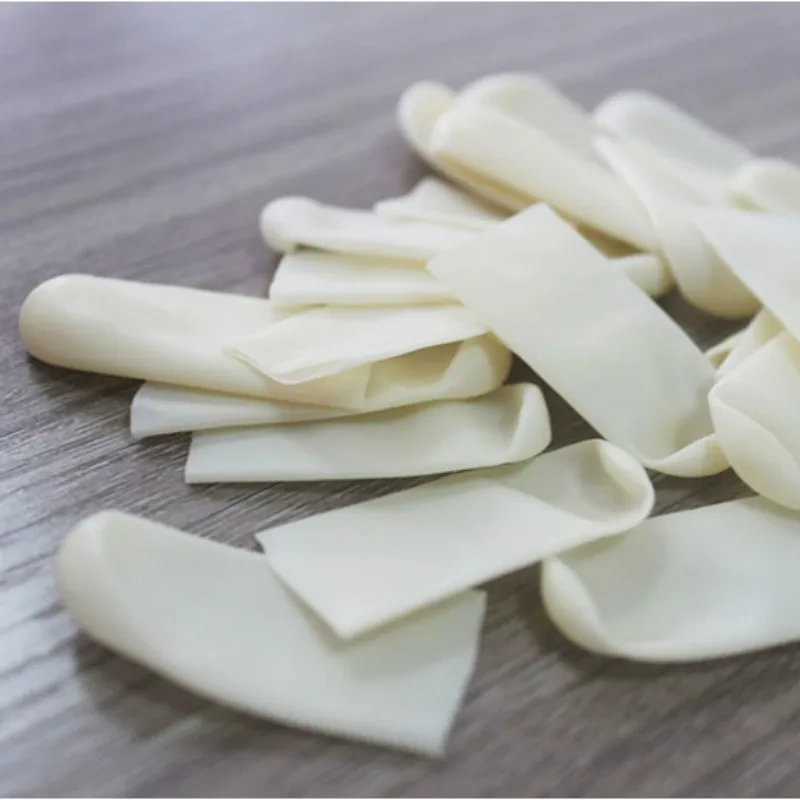50pcs Disposable Latex Finger Cots Portable Anti-static Fingertips Protector Glove silicone ring