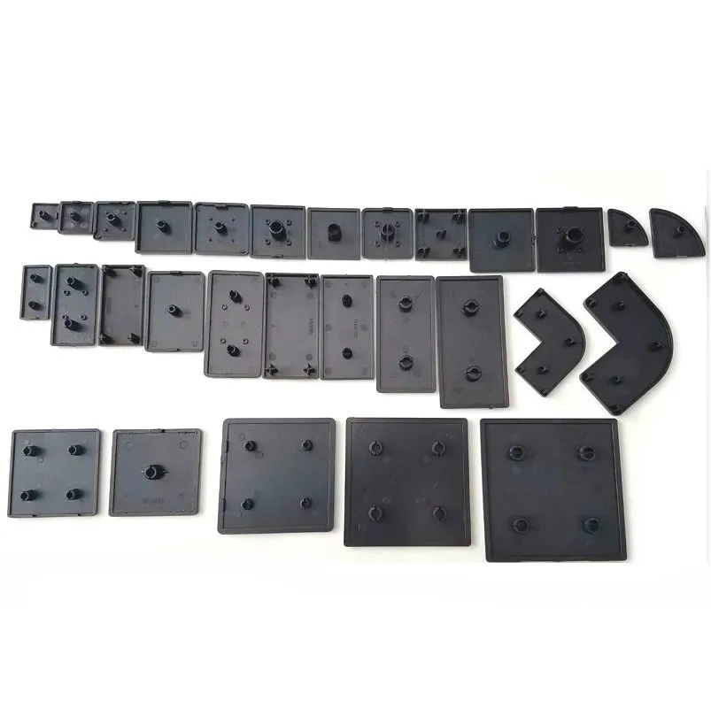 10PCS BLACK Nylon End Cap Cover Plate CNC 3D Printer Parts for EU Aluminum Profile 2020/2040/3030/3060/4040/4080/4545/5050/6060
