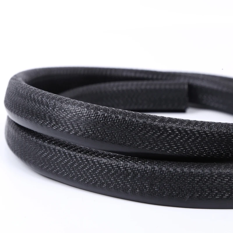 1M U-shaped Sealing Strip Rubber Edging Stainless Steel Edge Sealing Protectio Door Seal Strip Car Dustproof Safety Seals Strips