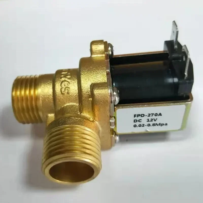 Hot 220V DC 12V 24V DN15 G1/2 Brass Electric Solenoid Valve Normally Closed Water Inlet Switch with Filter