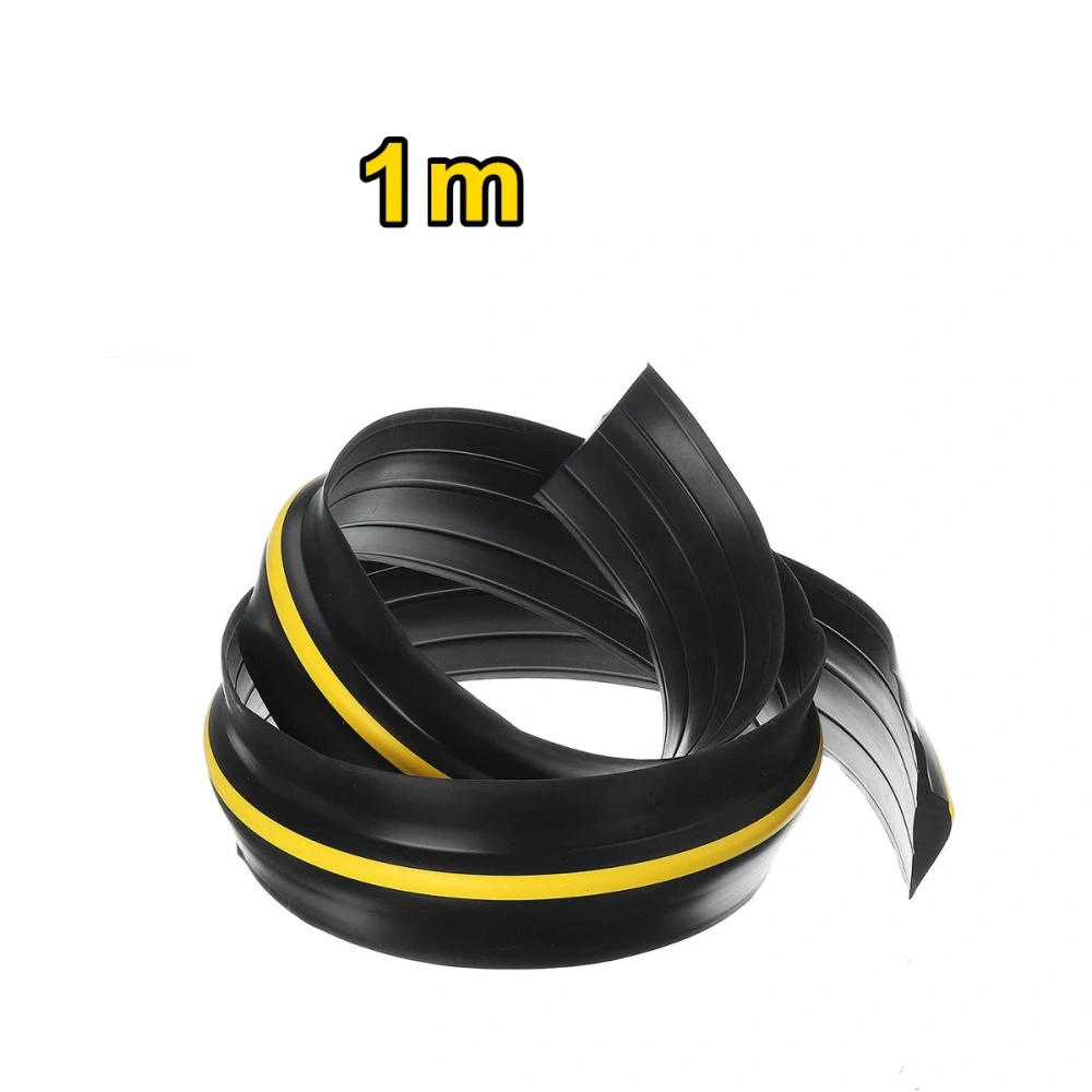 1-2.1M Garage Door Bottom Seal Weather Stripping PVC Rubber Seal Strip Electric Door Bottom Seal Water Noise Seal Bumper Strip