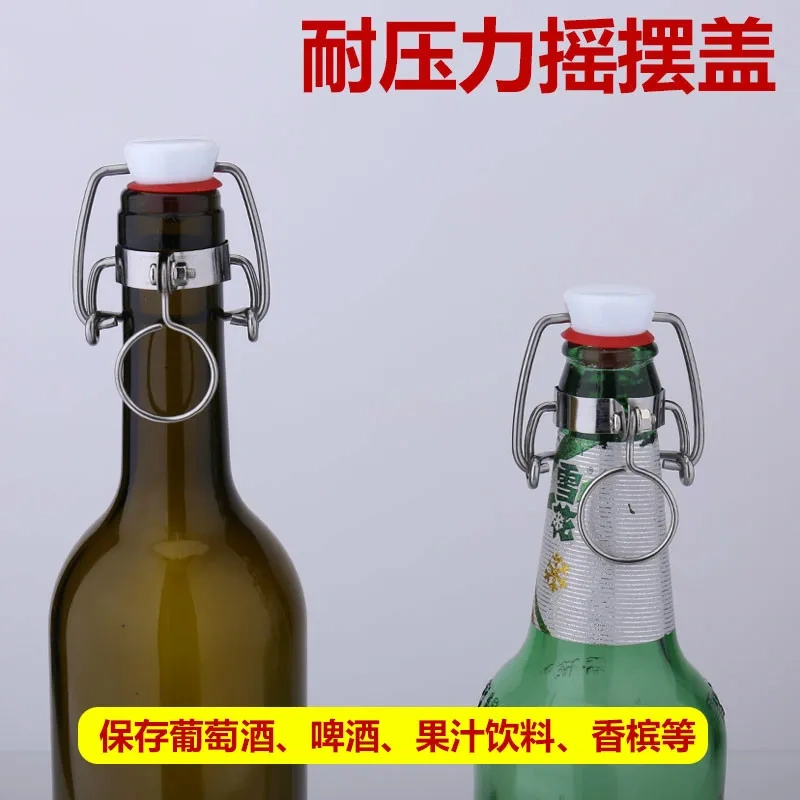 12pcs/lot  Cap Flip Top Stopper Root Beer Bottles Replacement Swing Tops Homebrew Brewing Wine Stoppers