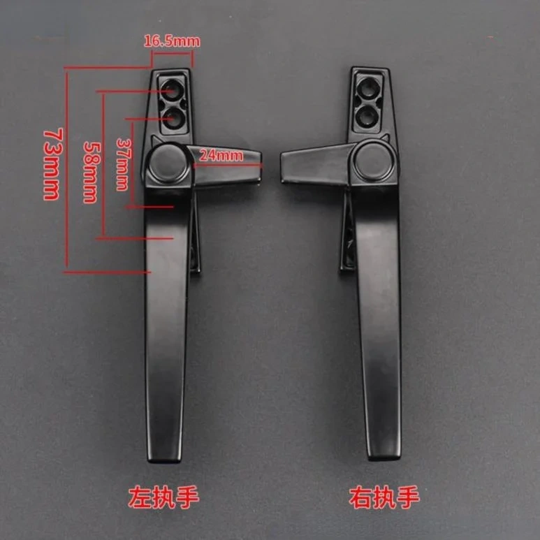 2pcs Aluminum Window handles lock / Casement windows sliding doors handle