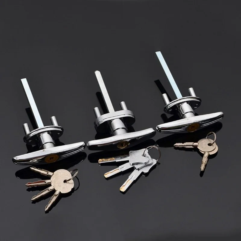 Garage Door Opener T Lock Handle with 2/4 keys Secure For Caravans & Trailers