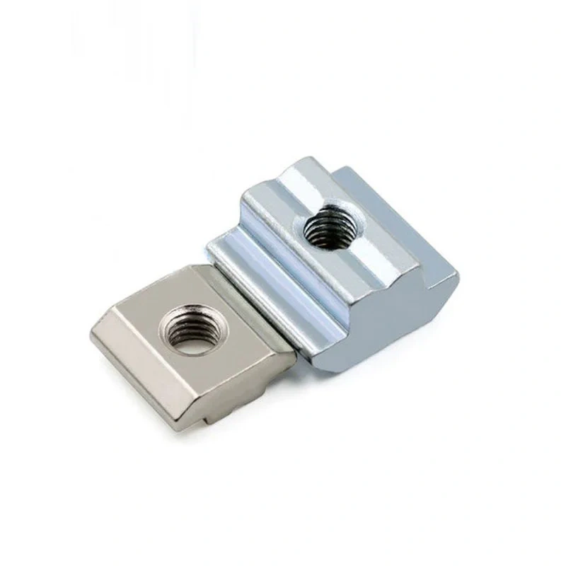 10PCS T Sliding Nut Zinc Coated Plate 2020/3030/4040/4545 Series M3/M4/M5/M6/M8/M10 Aluminum Thread