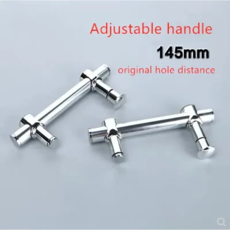 1PC Bathroom Glass Door Handle , Hole Distance Adjustable Shower Room Handle, Shower Door Handle 145mm