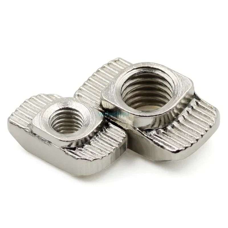 20/50pcs M3 M4 M5 M6 M8 Slot T-nut Sliding T Nut Hammer Drop In Nut Fasten Connector 2020/3030/40 EU Aluminum Extrusion Profile