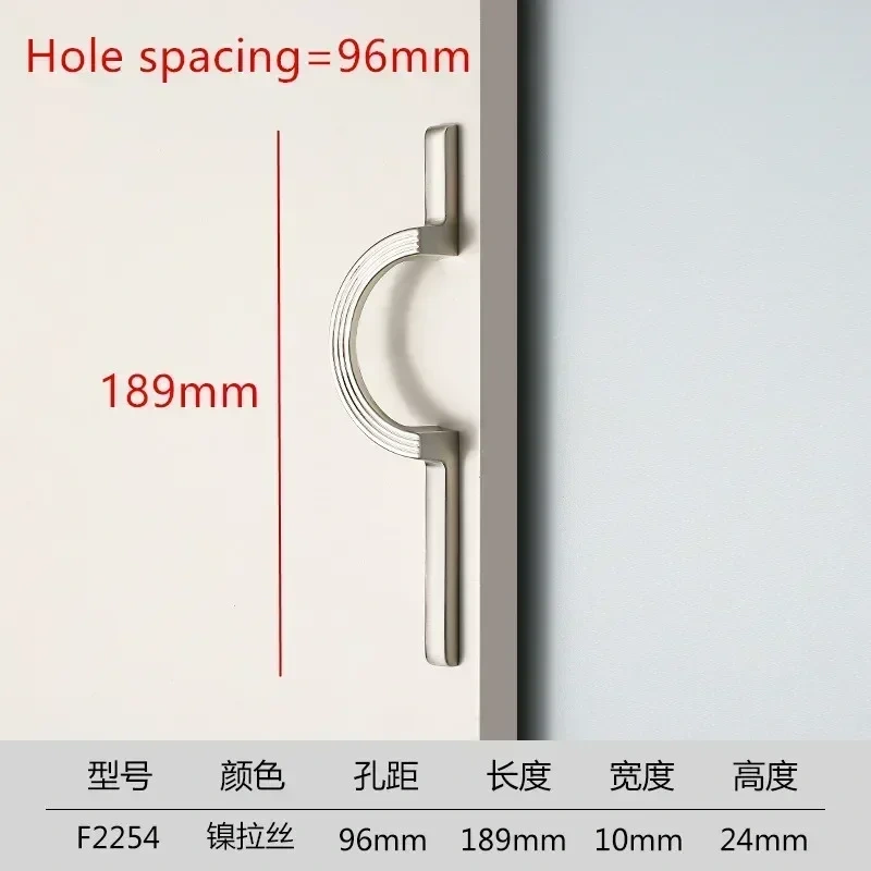 1Pcs Wardrobe Knobs  Cabinet Door Modern Minimalist Cabinet Door Handle Drawer Handle High-end  Circular Long Handle