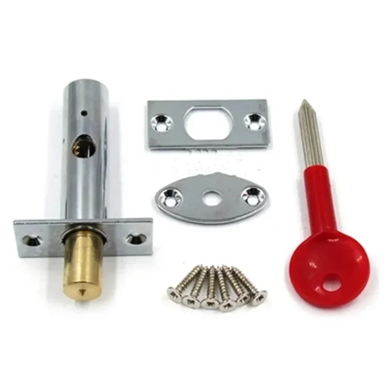 Stainless steel Pipe lock Invisible Mortise  door lock Fire door Escape Aisle Furniture hardware accessories