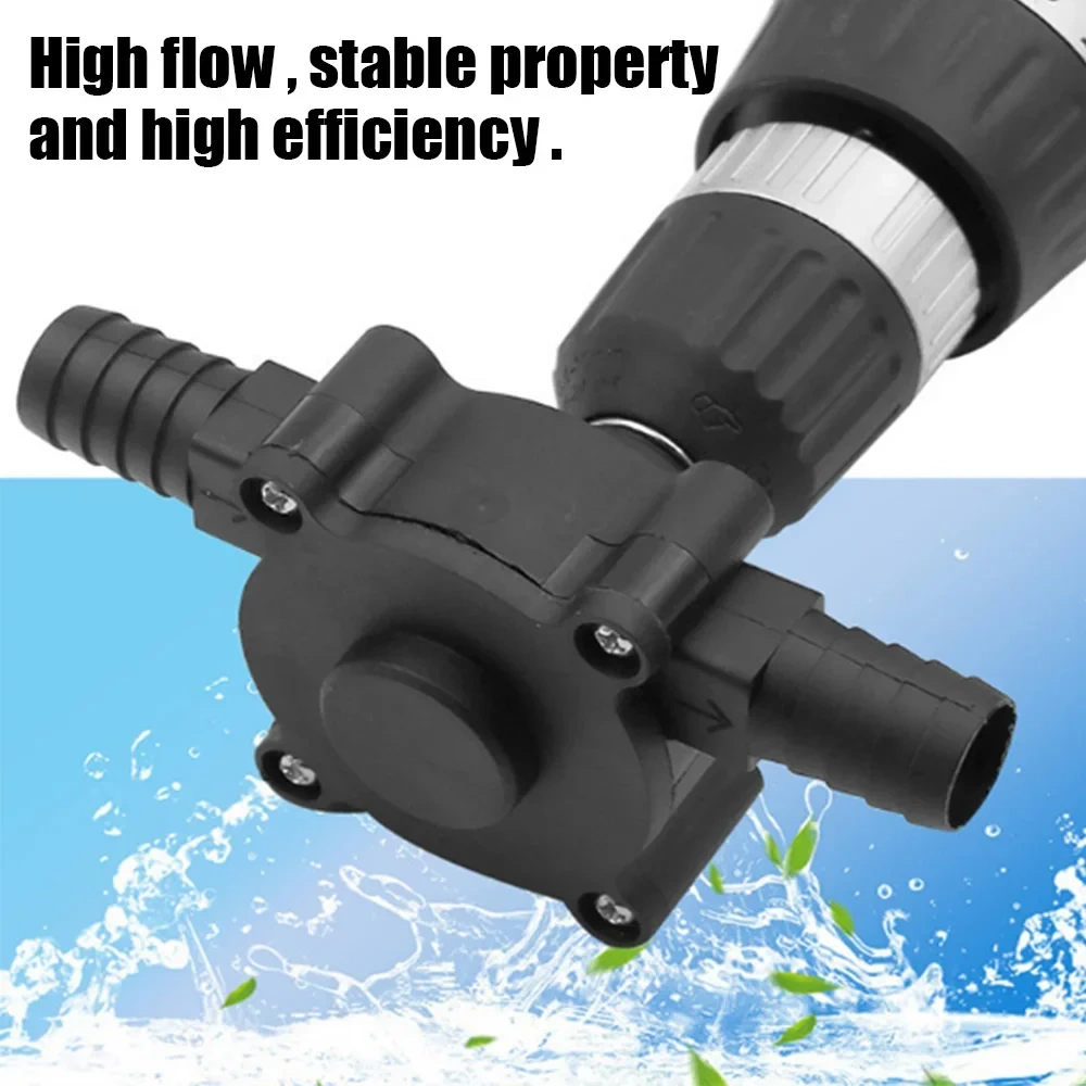 Electric Drill Pump Portable Mini Hand Self-priming Liquid Transfer Pumps Diesel Oil Fluid Water Pump Home Garden Outdoor Tool