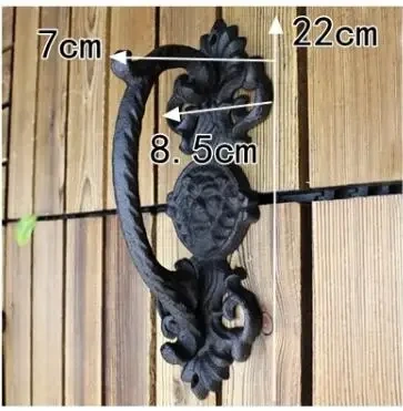 European retro garden Cast iron patio art door handles home decoration Wall decoration door handle room accessories