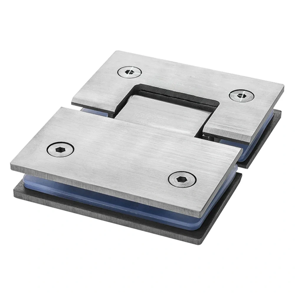 180 Degrees Showcase Clip 304 Stainless Steel Heavy Duty Glass Bracket Clamp Shower Door Hinge Furniture Hinge Replacement Parts