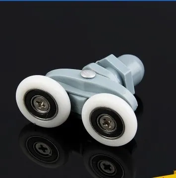 8PCS Twin Shower Door Rollers/Runners 19/23/25/27mm Wheels Diameter Bathroom Door Runners Sliders Wheels Double wheel