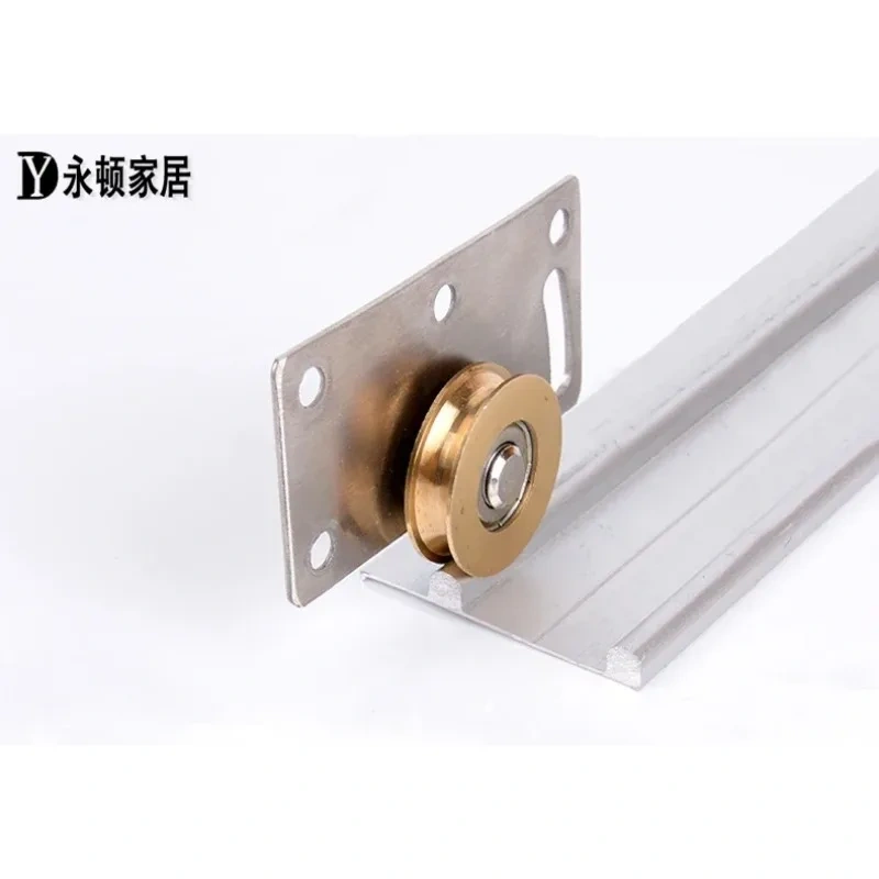 2sets 4pcs  Heavy Duty Sliding Door Wheels Pulleys Rollers Runners for Cupboard Cabinet Funiture Smoothly & Mute Wheels