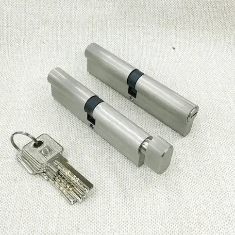 Door Cylinder 100cm Security Copper Door Lock Cylinder Interior Bedroom Living Lock Handle 5 pcs Brass Key Locking