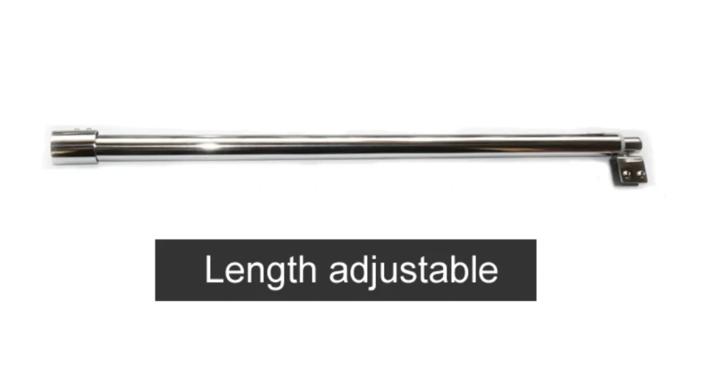 Stainless steel Shower Glass door fixed rod/clip,Bathroom glass support bar,Plane fixed,Adjustable length,shower accessories