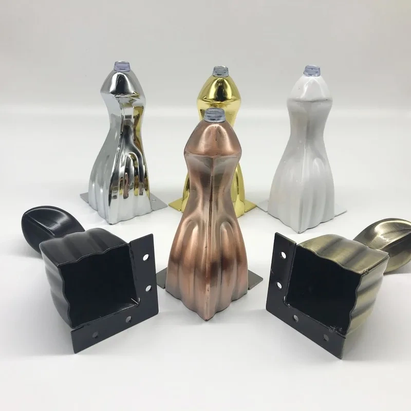 4pcs Sofa Bed Hotel Leveling Accessories Aluminum Alloy Non-Slip Modern Cabinet Table Support Furniture Foot TV  Home