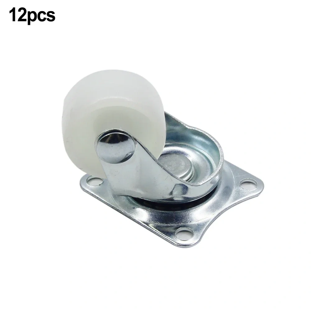 25mm Furniture Casters Stroller Wheel Swivel Caster With Rubber Mount Ball Bearing Wheels Heavy Wheel Household Accessory