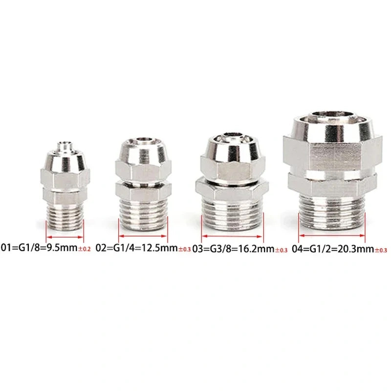 OD 4/6/8/10/12mm Hose Tube M5/1/8''/ 1/4'' 3/8'' 1/2'' Male Thread Pneumatic Fast twist Fittings Quick Joint Coupler Connector