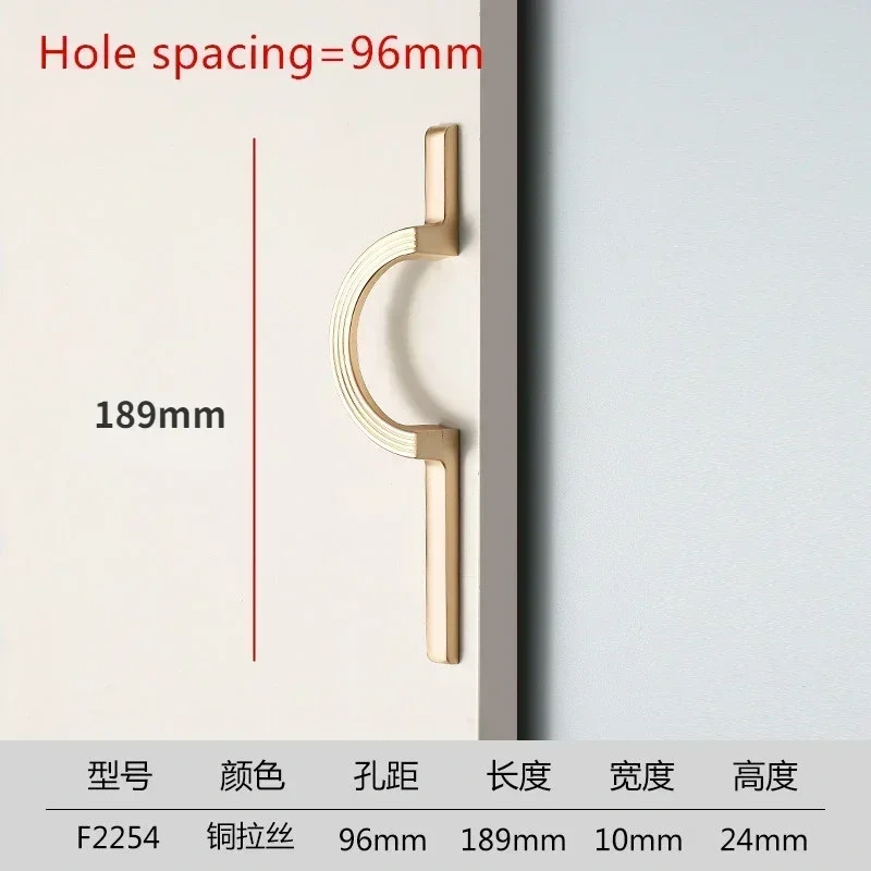 1Pcs Wardrobe Knobs  Cabinet Door Modern Minimalist Cabinet Door Handle Drawer Handle High-end  Circular Long Handle