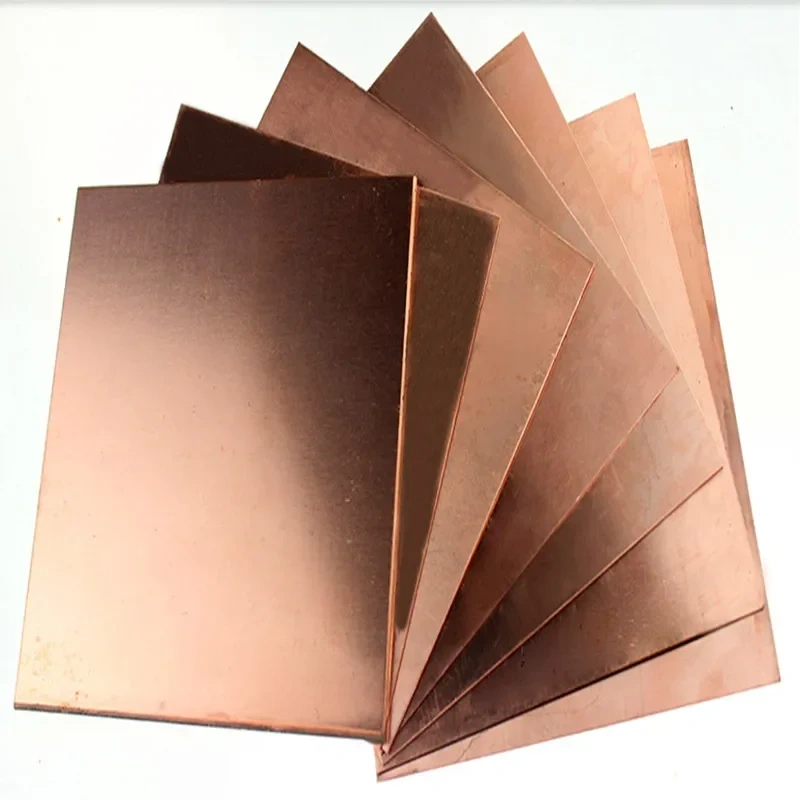 1PCS thick 0.3-8mm 100x100 99.9% purity copper metal sheet plate Nice Mechanical Behavior and Thermal Stability copper plate