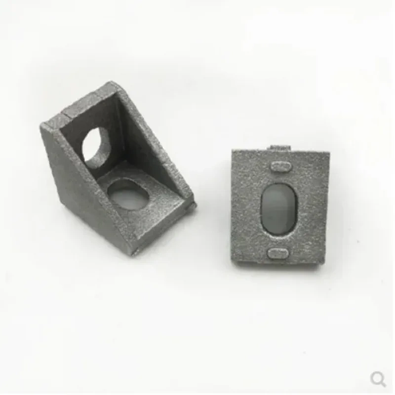 100pcs 2020 Brackets Corner fitting angle aluminum 20x20Corner Bracket 20x20x17mm Solid Cast For 20mm Extrusion CNC Routers