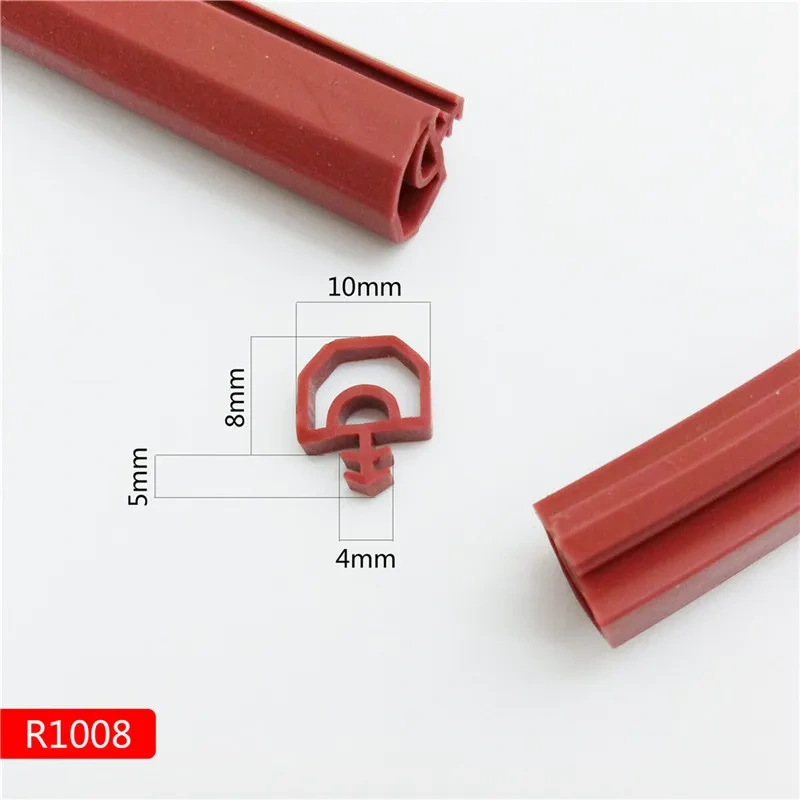 1m new generation of silicon rubber sealing strips crash soundproof door thong strip door/window sealed slot type square premium