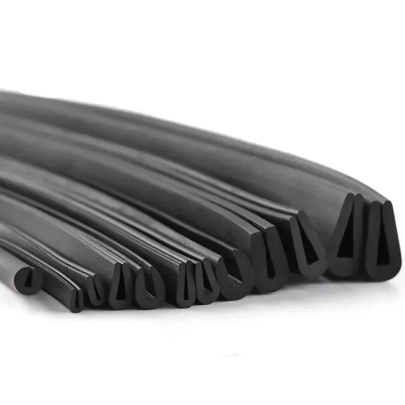 Rubber U Strip Edge Shield Encloser Bound Glass Metal Wood Panel Board Sheet forGlass Metal Wood Panel Board Sheet Cabinet