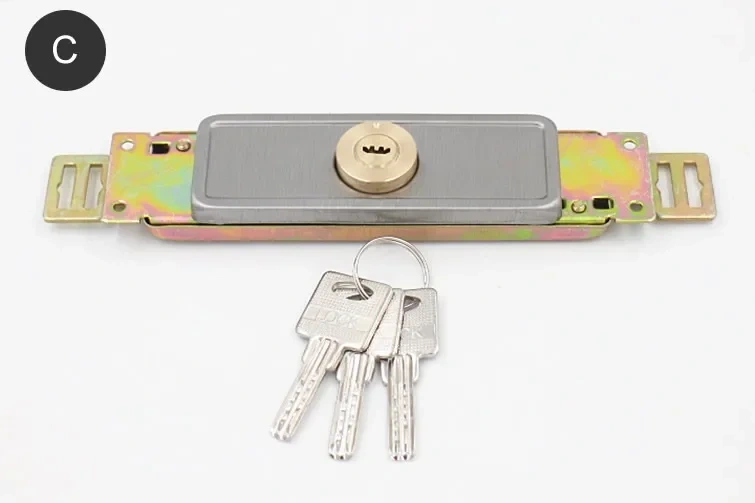 Roll gate Anti-theft lock,Shutter safe locks,copper Cylinder,locked in Inside or outside,install middle or Bottom lock,Hardware