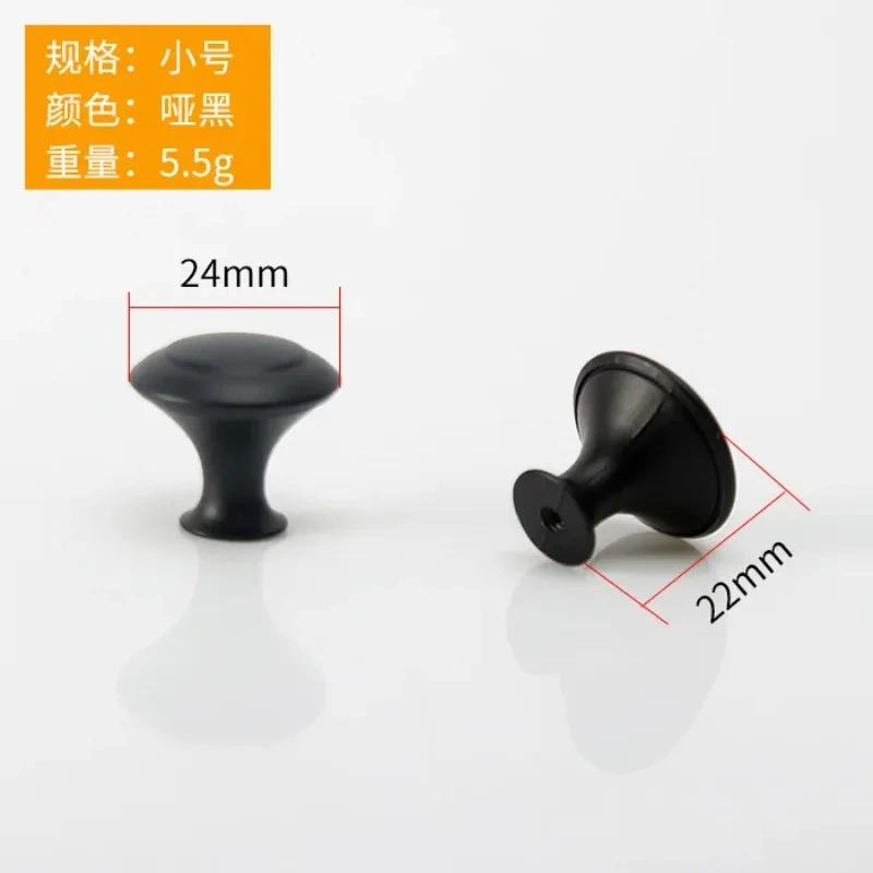 2pcs Diameter 23 27mm Zinc Satin Nickel Cabinet Pull Cupboard Drawer Handle Knobs Wardrobe Handle With Screw Furniture Hardware