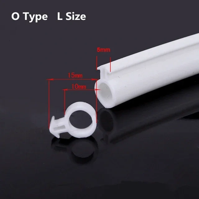 O Type Plastic Steel Door Window Block Sealing Weather Stripping Silicon Rubber Elastic Band Hollow Bulb Draft Stopper Magic