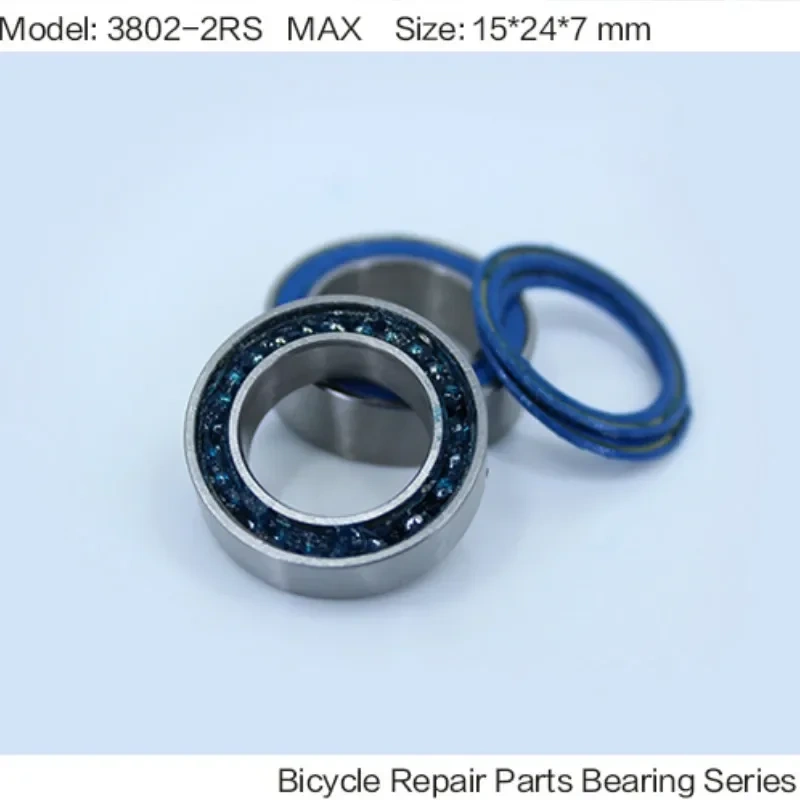3802-2RS MAX Bearing 15*24*7mm ( 1 PC ) Double Row Full Balls Bicycle Suspension Pivot Repair Parts 3802 2RS Ball Bearings