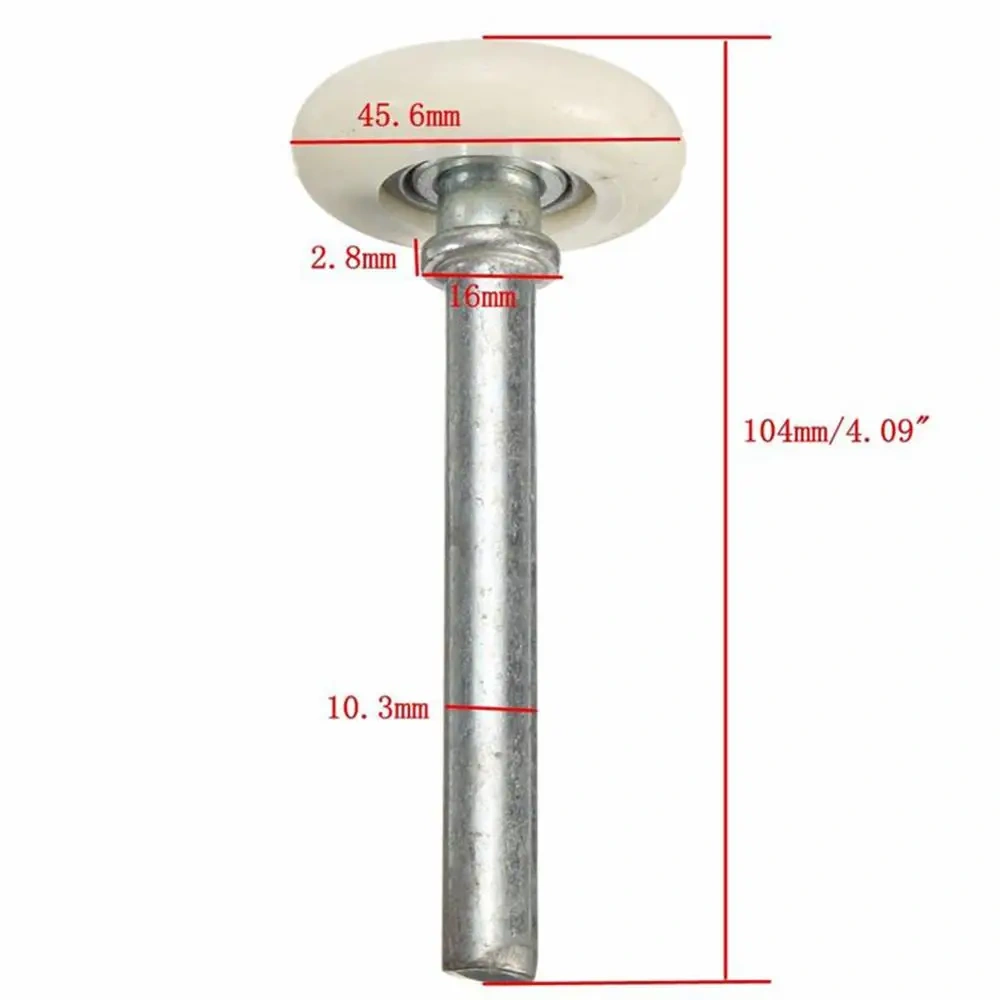 4pcs /8pcs Heavy Duty Nylon Garage Door Roller Wheel Ball Sealed Bearing 105mm