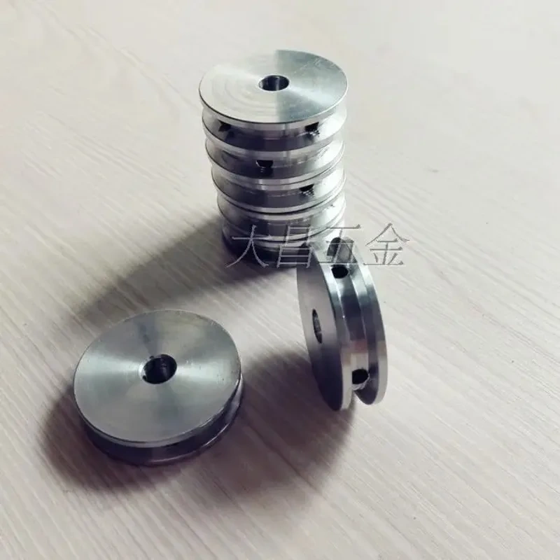 Aluminum alloy single groove belt pulley main shaft motor pulley model transmission wheel small belt pulley 40